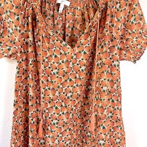 Joie Boho Pineapple Blouse